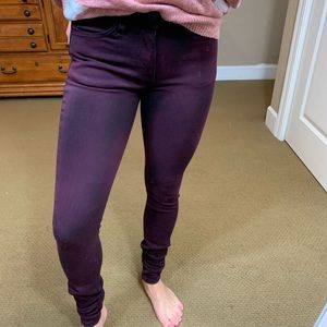 Kancan black and purple tie dye jeans - size small